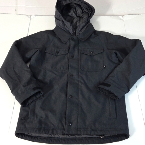 Burton Boys Uproar Black Hooded Jacket - Picture 1 of 17